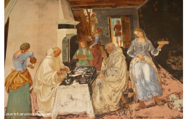 25 - Come Benedetto dice alli monaci dove e quando avevano mangiato fuori dal monastero