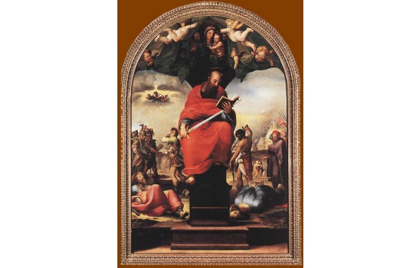 San Paolo in trono
