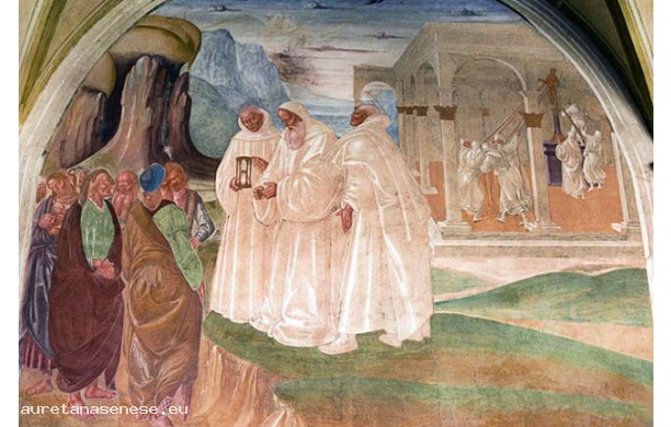 22 - Come Benedetto evangelizza gli abitanti di Montecassino