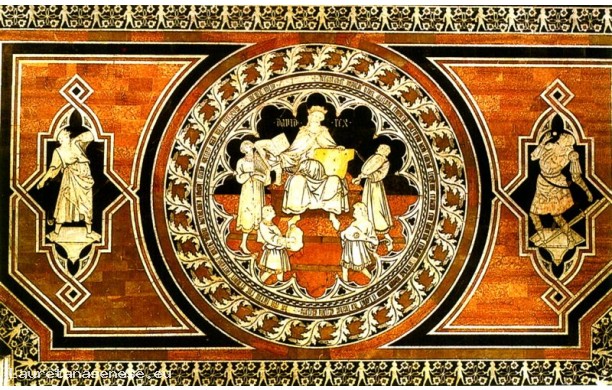 040 Tarsia pav. del Presbiterio e Coro - Storie di Davide