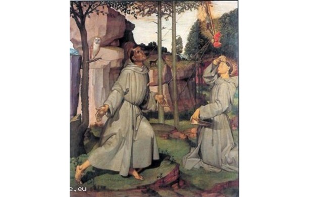 san Francesco che riceve le stimmate