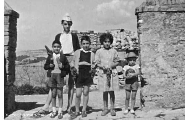 1955 - Ragazzi in posa al Poggiolo