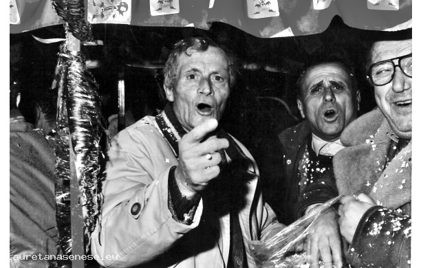 1989, Febbraio - I tre caciaroni sul Trenino di Carnevale