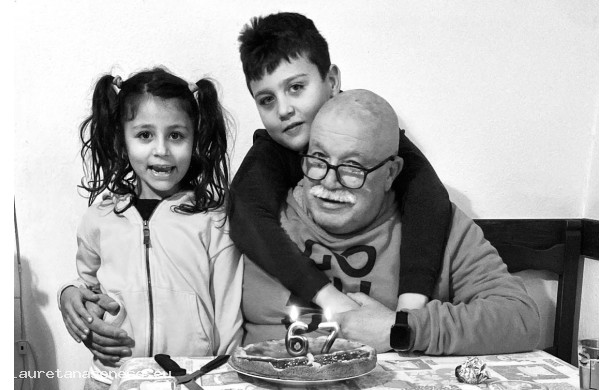 2024, Giovedì 8 Febbraio - Compleanno di Enrico coccolato dai nipoti