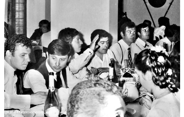 1969, Lunedì 15 settembre - Franco e Angela, alcuni partecipanti al pranzo di nozze