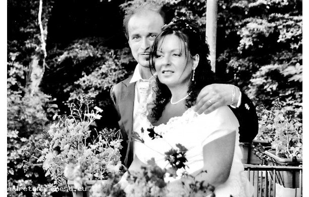 2008, Sabato 14 Giugno - Barbara e Graziano appena sposati