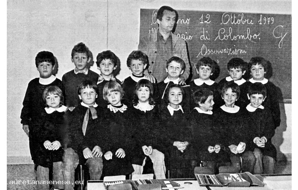 1979, 12 Ottobre - Lezione sulla scoperta dell'America in Seconda Elementare