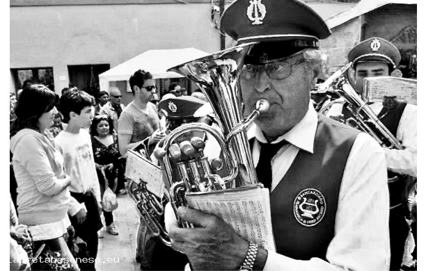 2013, Giovedì 25 Aprile - Enzo Mazzini con la Banda alla Festa del Carciofo