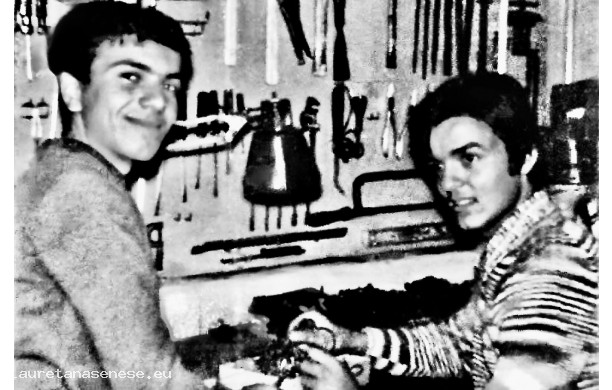 1978 - Mangia corrente e Fabio a bottega di Marino