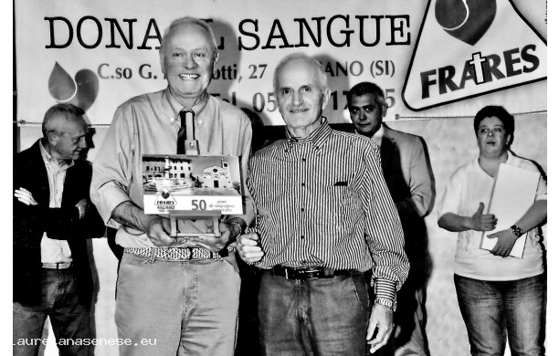 2015, Domenica 24 Maggio - 50° del Gruppo Donatori: Riconoscimento al Francini