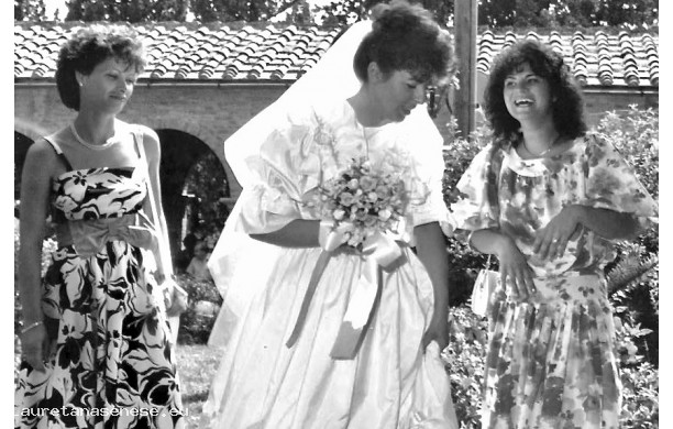 1985 - Flavia con le amiche più care, sabato 24 Agosto