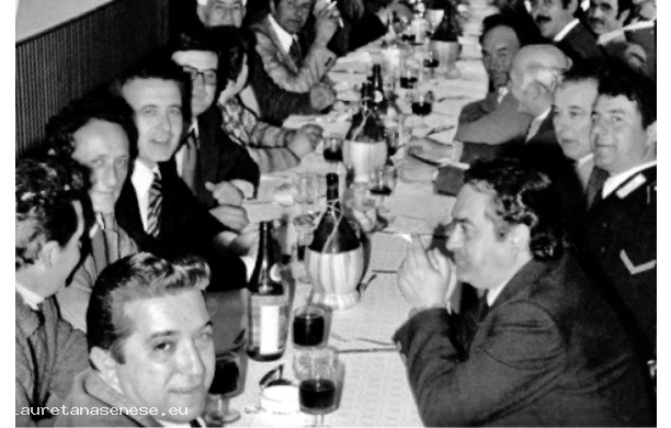1967? - Pranzo dal Cannelli fra personaggi locali