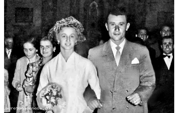 1955, Venerdì 10 Giugno - Marcello si sposa a Sant'Agostino
