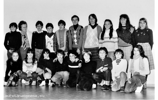 1983 - Terza Media con la prof. Muzzi