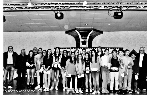 2015, Domenica 24 Maggio - Cinquantesimo del Gruppo Donatori: Gli studenti premiati