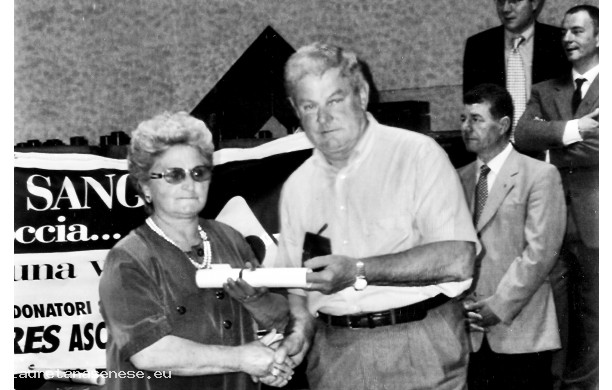 2001- Festa del Donatore: I donatori premiati