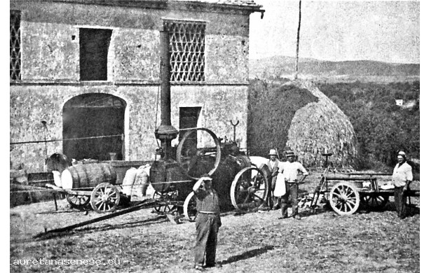 1944 - Tribbiatura nell'aia del Poggiolo